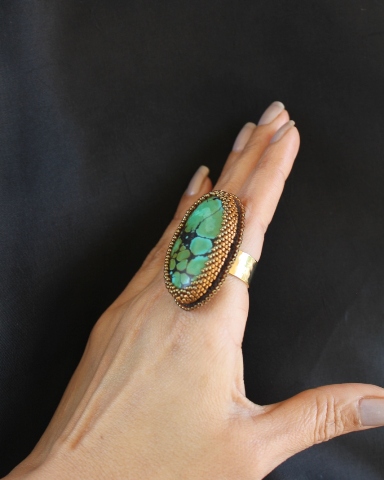 Turquoise Cabochon Ring 3