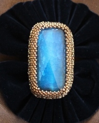Blue Fire Agate Ring 3