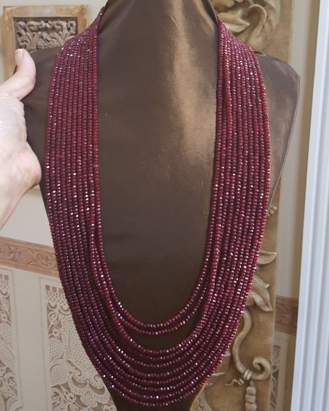 Ruby Chalcedony Necklace